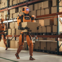 Humanoid Robots at Logistics Hub